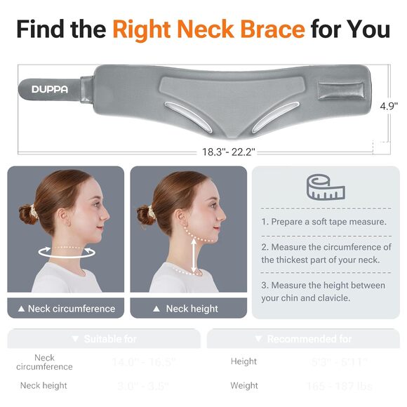 Pink Ergonomic Neck Brace V-Shaped Cervical Collar for Pain Relief & Support M - Picture 4 of 16